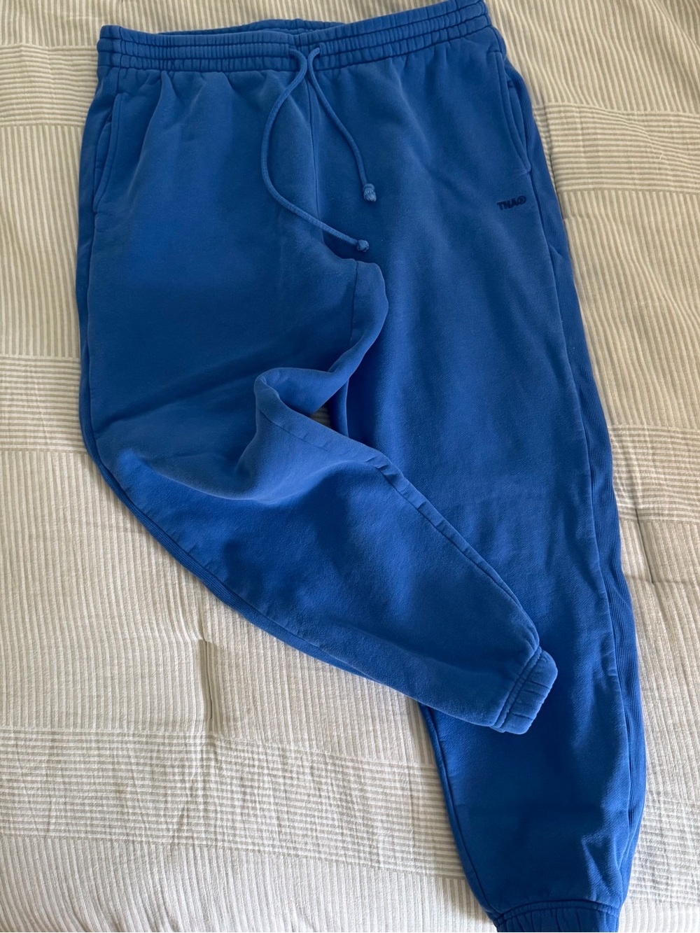 TNA Sweatfleece by Aritzia - Cozy Fleece - Boyfriend Fit - Blue